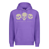 Purple memento mori three skulls Premium Hoodie - artisFamous