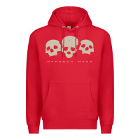Red memento mori three skulls Premium Hoodie - artisFamous