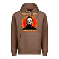 Chestnut this is my happy face Premium Hoodie - artisFamous