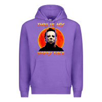 Purple this is my happy face Premium Hoodie - artisFamous