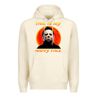 Sandshell this is my happy face Premium Hoodie - artisFamous