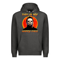 Charcoal Heather this is my happy face Premium Hoodie - artisFamous