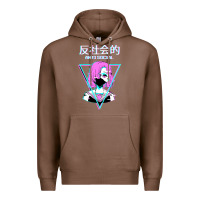 Chestnut antisocial wave anime Premium Hoodie - artisFamous