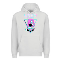 Dove Grey antisocial wave anime Premium Hoodie - artisFamous
