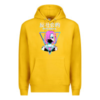 Lemon antisocial wave anime Premium Hoodie - artisFamous