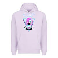 Lilac antisocial wave anime Premium Hoodie - artisFamous