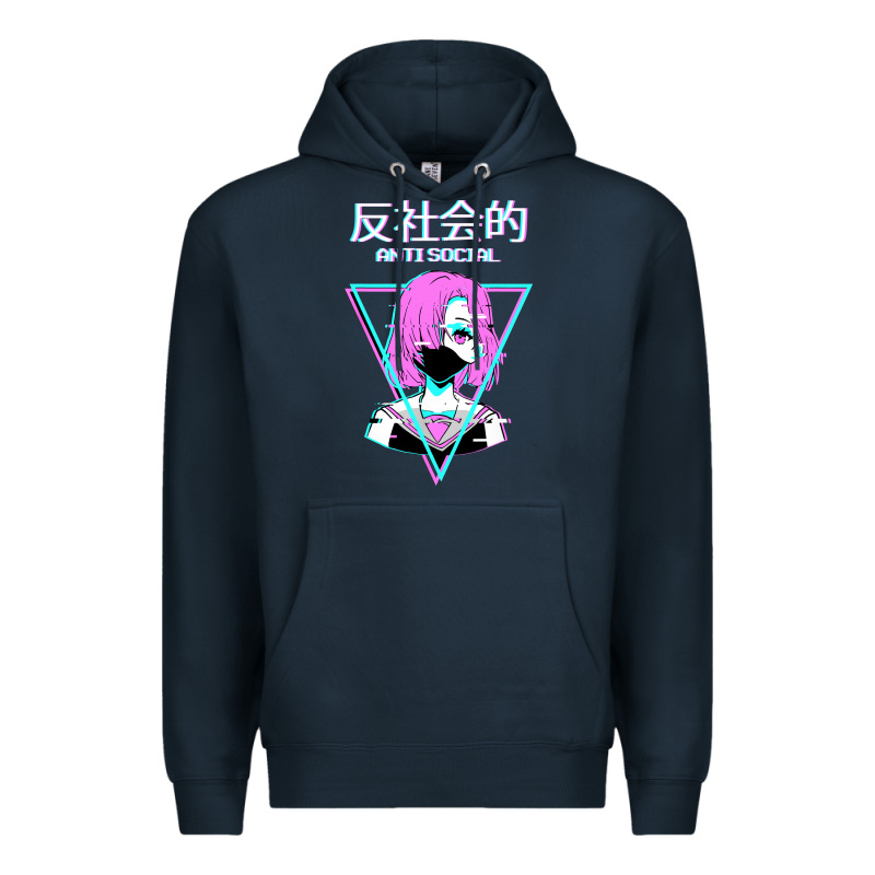 Antisocial Wave Anime Premium Hoodie by artisFamous | Teevron