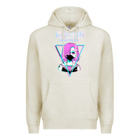 Oatmeal Heather antisocial wave anime Premium Hoodie - artisFamous