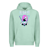 Seafoam antisocial wave anime Premium Hoodie - artisFamous