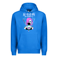 True Royal antisocial wave anime Premium Hoodie - artisFamous