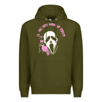 Army Green scream ghost Premium Hoodie - artisFamous