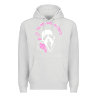 Dove Grey scream ghost Premium Hoodie - artisFamous