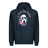 Navy scream ghost Premium Hoodie - artisFamous