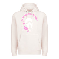 Pale Pink scream ghost Premium Hoodie - artisFamous