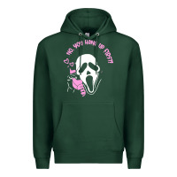 Sports Green scream ghost Premium Hoodie - artisFamous
