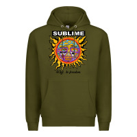 Army Green sunflower sublime 40oz to freedom Premium Hoodie - artisFamous
