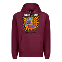 Burgundy sunflower sublime 40oz to freedom Premium Hoodie - artisFamous