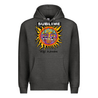 Charcoal Heather sunflower sublime 40oz to freedom Premium Hoodie - artisFamous