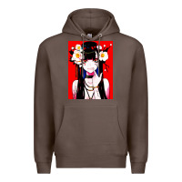 Coffee anime girl japanese Premium Hoodie - artisFamous