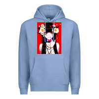 Colony Blue anime girl japanese Premium Hoodie - artisFamous