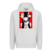 Dove Grey anime girl japanese Premium Hoodie - artisFamous