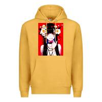 Mustard anime girl japanese Premium Hoodie - artisFamous