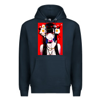 Navy anime girl japanese Premium Hoodie - artisFamous