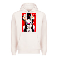 Pale Pink anime girl japanese Premium Hoodie - artisFamous