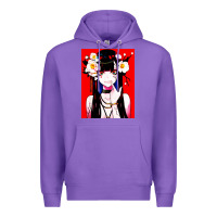 Purple anime girl japanese Premium Hoodie - artisFamous