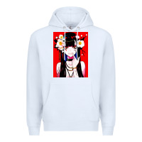 White anime girl japanese Premium Hoodie - artisFamous