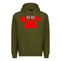 Army Green Red Crab Premium Hoodie - artisFamous