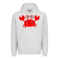 Dove Grey Red Crab Premium Hoodie - artisFamous