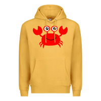 Mustard Red Crab Premium Hoodie - artisFamous