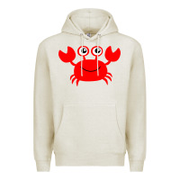 Oatmeal Heather Red Crab Premium Hoodie - artisFamous