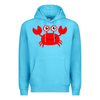 Ocean Blue Red Crab Premium Hoodie - artisFamous