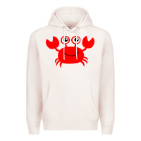 Pale Pink Red Crab Premium Hoodie - artisFamous