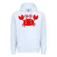 White Red Crab Premium Hoodie - artisFamous