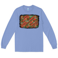 Colony Blue mexico pattern background Long Sleeve Tee - Artiststas