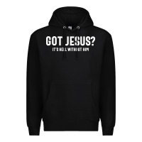 Black Got Jesus It's Hell Without Him - Christian Premium Hoodie - artisFamous