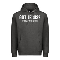 Charcoal Heather Got Jesus It's Hell Without Him - Christian Premium Hoodie - artisFamous