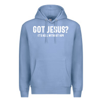 Colony Blue Got Jesus It's Hell Without Him - Christian Premium Hoodie - artisFamous