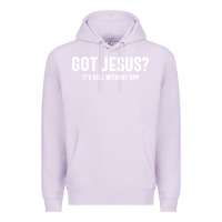 Lilac Got Jesus It's Hell Without Him - Christian Premium Hoodie - artisFamous