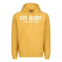 Mustard Got Jesus It's Hell Without Him - Christian Premium Hoodie - artisFamous