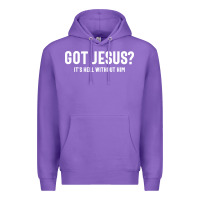 Purple Got Jesus It's Hell Without Him - Christian Premium Hoodie - artisFamous