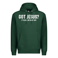 Sports Green Got Jesus It's Hell Without Him - Christian Premium Hoodie - artisFamous