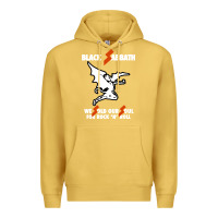 Antique Gold black rock and roll Premium Hoodie - artisFamous