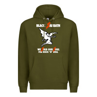 Army Green black rock and roll Premium Hoodie - artisFamous