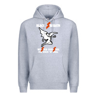 Heather Grey black rock and roll Premium Hoodie - artisFamous
