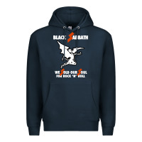 Navy black rock and roll Premium Hoodie - artisFamous