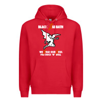 Red black rock and roll Premium Hoodie - artisFamous